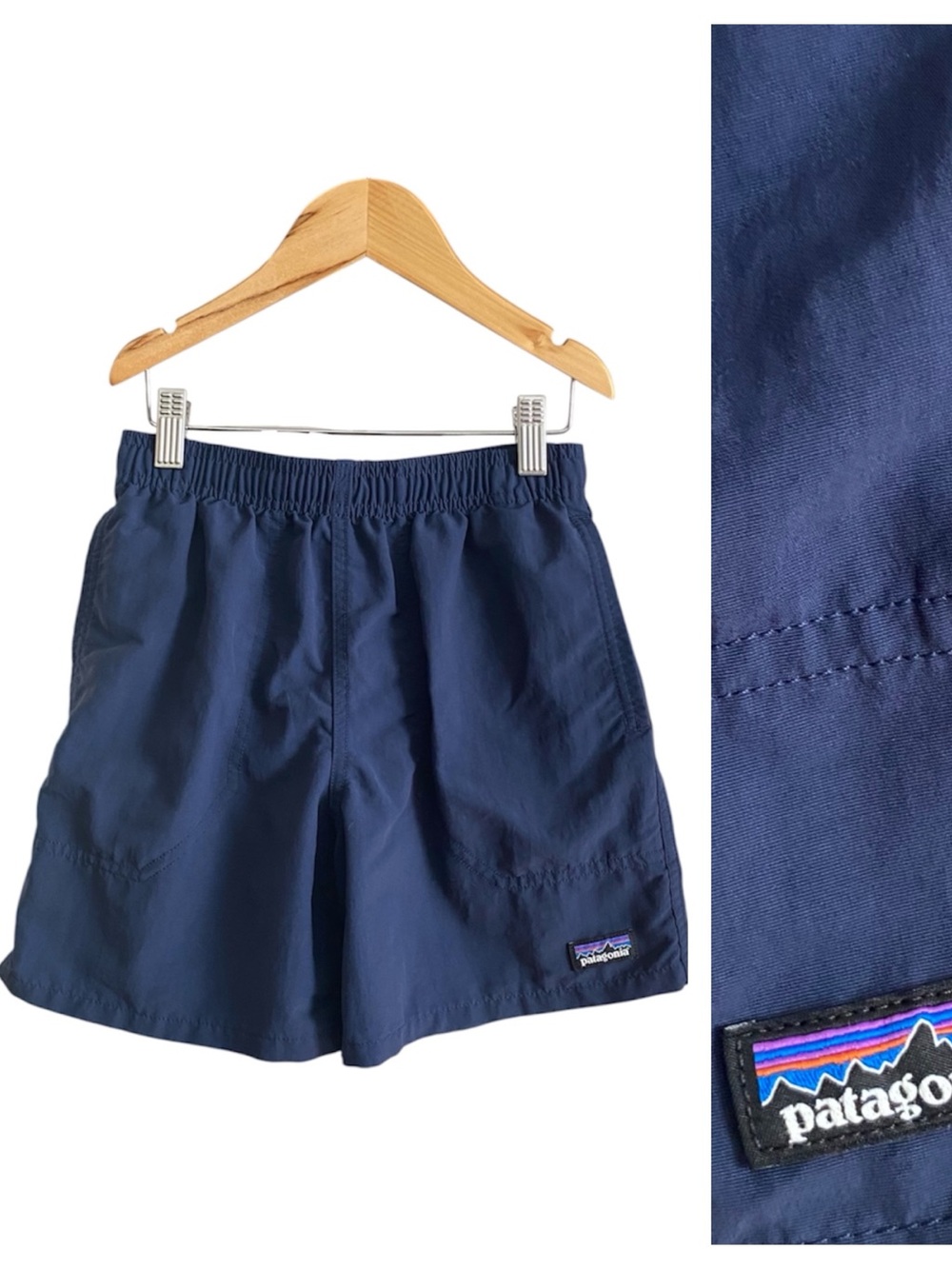 Patagonia Kids Navy Blue Baggies Shorts Medium